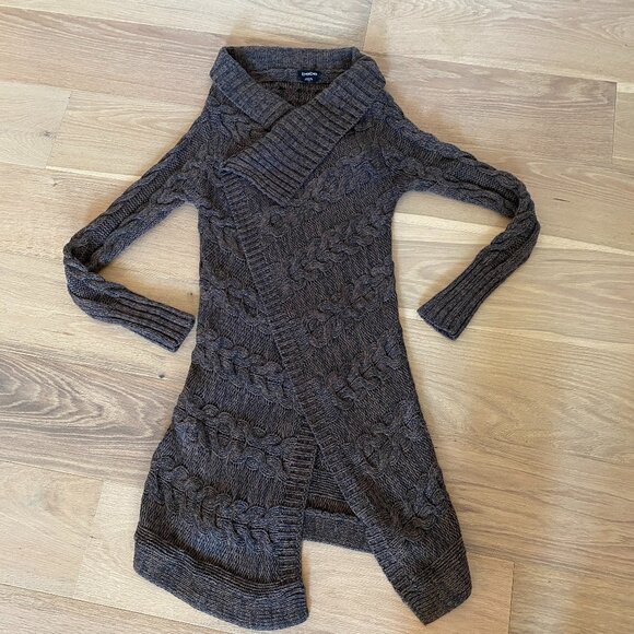 bebe Sweaters - 🎉 HOST PICK 🎉 Bebe Brown Cardigan Sweater Size M
